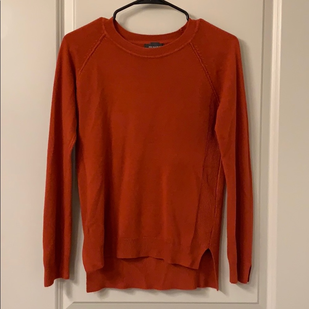 Burnt orange sweater